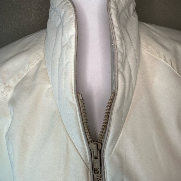 Vintage Sergio‎ Valente Ivory Zip Jacket L 15/16 – Shoulder Pads 80s - Picture 2 of 12